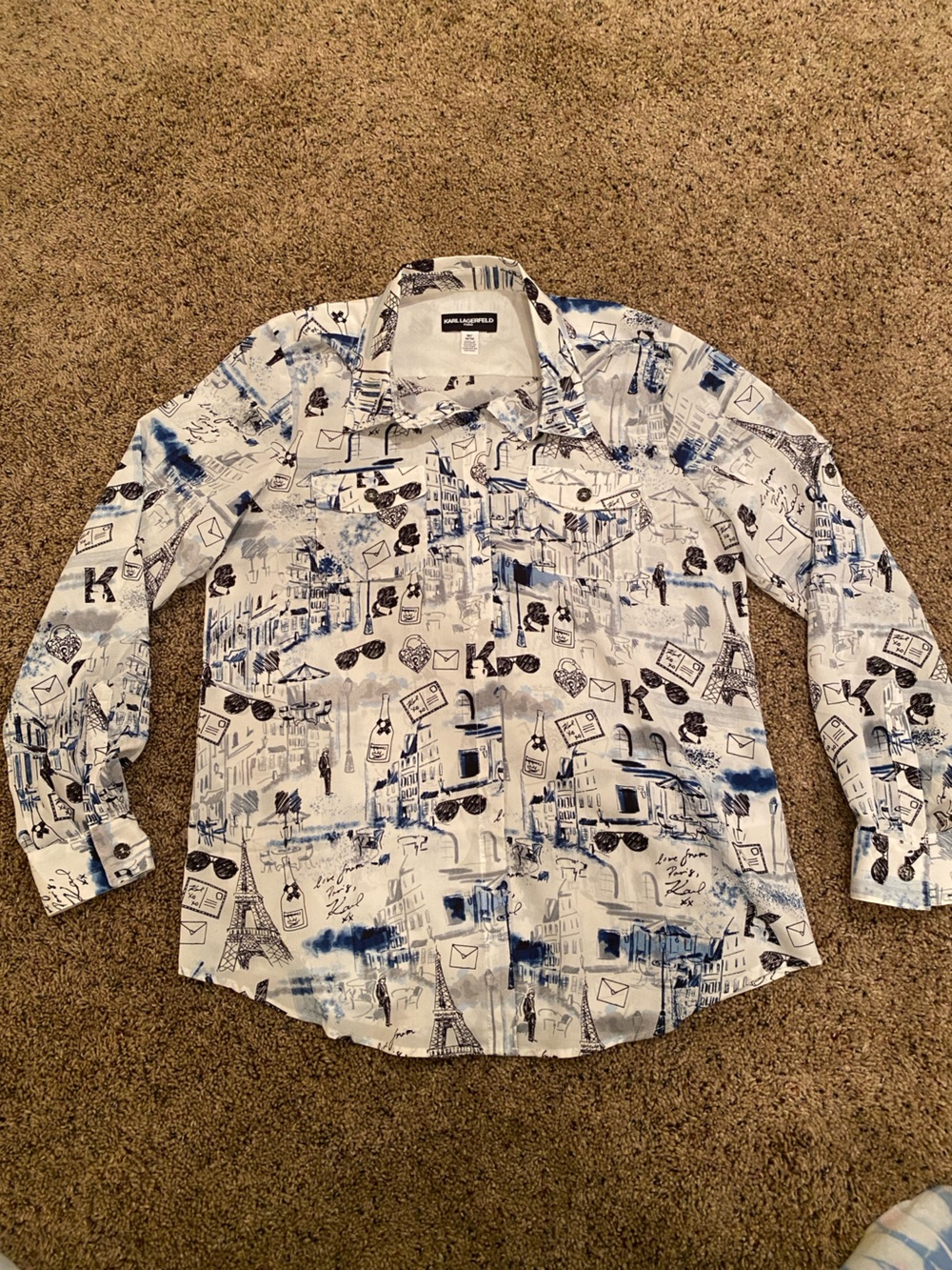 Karl Lagerfeld Button Down Blouse